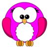 Pink Robin Cartoon Image